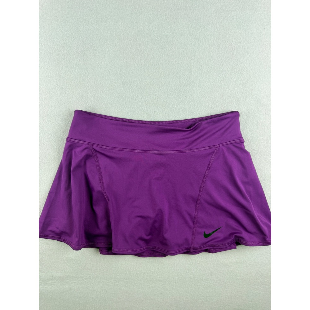 Nike Womens Dri-FIT Purple Tennis Skirt Built-in Shorts Skort Size M 477453-1/2